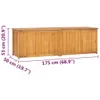 vidaXL Skrzynia ogrodowa 175x50x55 cm z litego drewna Podgląd zdjęcia produktu 12