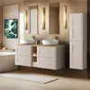 RODAN | Mobile bagno alto - 136 cm - Beige opaco - Design Anteprima dell’immagine prodotto 3