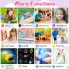 Collage of images showcasing various functions of a smartwatch for children. Produktbild-Vorschau