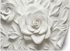 Vlies fototapete Weiße Blumen 3D 350x245 cm Feeby Weiß Produktbild-Vorschau 1