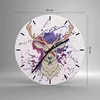 Wanduhr - Rund - Glasuhr - Hirsch Abstraktion - 30x30cm - Produktbild-Vorschau 3