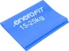 A blue Pilates training band folded on a white background. Náhled obrázku produktu