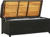 vidaXL Sitzbank mit Stauraum 120 cm Poly Rattan Schwarz Produktbild-Vorschau 2