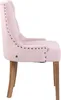 Chaise de salle à manger Aberdeen velours antique-clair Voir les images du produit 4