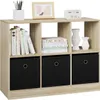 WOLTU Bücherregal aus Vliesstoff, mit 6 Fächern,  80x60x30 Produktbild-Vorschau 2