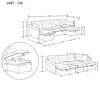 Chenille U-Form Ecksofa mit Bettkasten und Schlaffunktion, Produktbild-Vorschau 5
