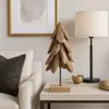 Choinka z drewna tekowego na pniu 38 cm Podgląd zdjęcia produktu 1