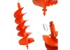 A collage of images showing an orange auger drill bit. Anteprima dell’immagine prodotto