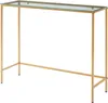 Table console 'Kronoby' métal avec plateau en verre 100 x Voir les images du produit 3