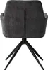 home24 Drehbarer Armlehnenstuhl - Grau - Chenille - Eisen - Produktbild-Vorschau 9