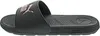A side view of a black Puma slide sandal with rose gold Puma branding. Produktbild-Vorschau