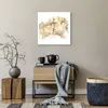 Poster - Poster ohne Rahmen - Kuss Paar Liebe - 50x50 cm - Produktbild-Vorschau 6