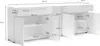Elenia - Dressoir, 225x38x79h cm Wit Glanzend, 2 Laden,  Productafbeelding-voorbeeld 3