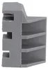 Side view of a gray plastic component with interlocking grooves. Produktbild-Vorschau