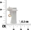 Mauro Ferretti Vase Frau Elegant 15x13,3x23,5 cm weiß gold Produktbild-Vorschau 8