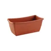 4x Pflanzschale Eckig aus Kunststoff Terracotta 26 x 13 cm Produktbild-Vorschau 2
