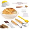 34-teiliges Brot Gärkorb Set – 23 cm Rundkorb, Komplettes Produktbild-Vorschau 1