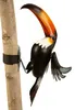 Tukan Vogel Metall zum Hängen 47cm Gartenfigur Vogelfigur Produktbild-Vorschau 2
