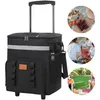 Trolley Kühlbox mit Rollen mit Picknicktasche & Kühltasche Produktbild-Vorschau 4