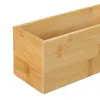 Relaxdays Ordnungsbox Bambus, schmale Aufbewahrungsbox ohne Produktbild-Vorschau 6