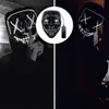 Schwarze LED-Leuchtmaske für Halloween-Horrorparty Produktbild-Vorschau 4