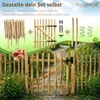 Floranica Staketenzaun aus Haselnuss mit Pfosten 50 cm hoch Produktbild-Vorschau 3