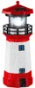 Solar LED Leuchtturm 27 cm rot-weiß mit rotierendem Licht Produktbild-Vorschau 9