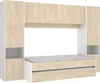 Kinderbett Venturosa,  303 x 97 x 203 cm,  Eiche und Weiß Produktbild-Vorschau 1