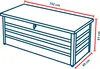 GFP Primeyard Gartenbox 152x69x61 cm  Aufbewahrungsbox Produktbild-Vorschau 3