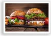 Gerahmtes Poster - Weißer Rahmen - Amerikaner Hamburger Produktbild-Vorschau 1