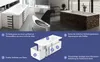 A collage of bathroom scenes and a diagram of a bathtub system. Produktbild-Vorschau