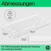 HP Tastatur 350 Compact Multi-Device Bluetooth Weiß Anteprima dell’immagine prodotto 9