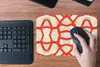 MuchoWow® Mauspad Mousepad Koralle - Rot - Weiß - Design Produktbild-Vorschau 4