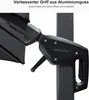 PURPLE LEAF Ampelschirm 300 x 300 cm Sonnenschirm mit LED Produktbild-Vorschau 5
