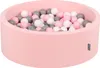 A pink ball pit filled with pink, gray, and white balls. Náhled obrázku produktu