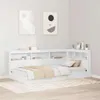 vidaXL Bücherregal-Bett mit Regal Weiß 90 x 190 cm Produktbild-Vorschau 2