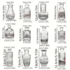 12 pièces de vase en verre ，Décoration de la maison vase de Voir les images du produit 5