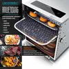 A collage showcasing a dehydrator and various dehydrated foods. Podgląd zdjęcia produktu