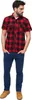 Brandit - CHECKED FLANELL Kurzarm Hemd rot / schwarz - M Anteprima dell’immagine prodotto 5