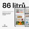 KlarsteinIrene, kombinovaná lednice, 61 l/25 l, černá Náhled obrázku produktu 2