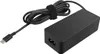 A black laptop power adapter with a USB-C cable. Produktbild-Vorschau