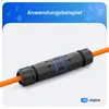 hb-digital Kabel Verbinder CAT 7 Patchkabelkupplung Outdoor Produktbild-Vorschau 4