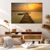 Bild auf Leinwand - Leinwandbild - See Brücke - 120x80cm - Produktbild-Vorschau 7