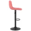 The Living Store Barhocker 2 Stk. Rosa Samt Produktbild-Vorschau 6