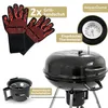 deluxe4home® Kugelgrill mit Deckel Ø55 cm I Rollbarer Produktbild-Vorschau 4