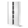 A white office cabinet with sliding doors. Podgląd zdjęcia produktu