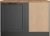 Eckunterschrank 120 cm in grau, Arbeitsplatte Eiche, Produktbild-Vorschau 3