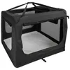 Faltbare Hundebox Schwarz Transporttasche Transportbox Produktbild-Vorschau 1