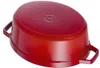 Staub La Cocotte Gusseisen Bräter Kirschrot Oval, 5,5 L, Produktbild-Vorschau 10