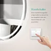 A hand is shown pressing a wall switch next to a bathroom mirror. Náhľad obrázku produktu